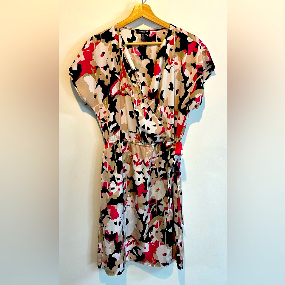 Kenneth Cole faux wrap dress